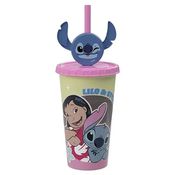 Copo Lilo Stitch Com Pingente 500 Ml - Plasútil 017705