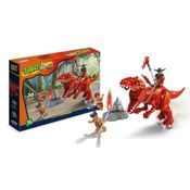 Blocos De Montar Dinossauro Rex Dominado 70 Peças Xalingo