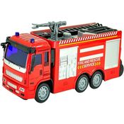 CAMINHÃO BOMBEIRO CONTROLE REMOTO 23 CM 4 FUNÇÕES - DM BRASIL