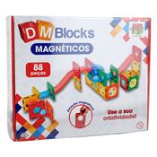 DM BLOCKS MAGNETICOS 88 PECAS DM BRASIL - DMT6767