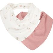 Kit Com 2 Babadores Hug Bandana Garden Rosa Antigo