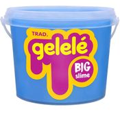 Slime Gelelé Big Slime Tradicional Azul Balde 1,5kg