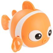 Brinquedo De Dar Corda Peixe Unissex Pimpolho - Laranja