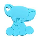Mordedor Sensorial de Silicone Elefante Macio Azul Love