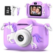 Câmera Infantil Para Meninas de 3 a 12 Anos, Presente de Natal/Aniversário para Meninas, Brinquedo para 3 a 9 Anos. OUTUVAS.