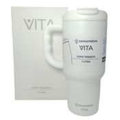 Copo Termico Com Canudo Tumbler Vita Neve 1Litro