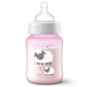 Mamadeira Classic 260ml +1m Rosa Ovelha Philips Avent