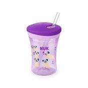 Copo Evolution Action C/Canudo 230ml +12m Lilás Animais Nuk