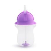 Copo Grande C/Canudo 296ml +12m Roxo Munchkin