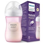 Mamadeira Pétala 3.0 260ml +1m Rosa Philips Avent