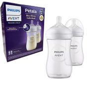 Mamadeira Pétala 3.0 260ml +1m Transparente 2und Philips Avent