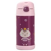 Garrafinha Térmica Com Canudo 310ml Milky Rosa Clingo