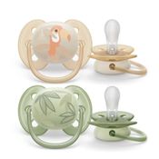 Chupeta Ultrasoft 0-6m c/2 Papagaio Neutra Philips Avent