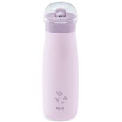 Copo Mini-me Flip Inox 500ml +12m Lilás Flores Nuk