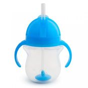 Copo Treinamento Click Lock C/Canudo 207ml +6m Azul Munchkin