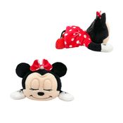 Pelúcia Mini Clip-On Minnie Dormindo Disney da Fun – Bicho de Pelúcia Licenciado, Macio, Original e Ideal para Mochilas, Bolsas e Presentes