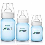 Kit Mamadeira Classic 125ml + 260ml + 330ml Azul Philips Avent