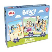 Quebra Cabeça Progressivo Bluey 12/20/30 Peças Elka 1317