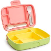 Lancheira Bento Box Com Talheres Rosa Munchkin