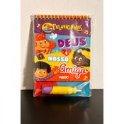 Livro de colorir com água 3 Palavrinhas