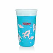 Copo 360º Decorado 300ml +12m Azul Nuby