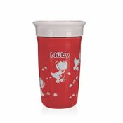 Copo 360º Decorado 300ml +12m Vermelho Nuby
