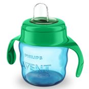 Copo Easy Sip Com Alças 200ml +6m Azul Philips Avent