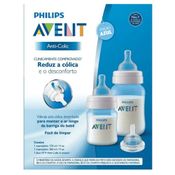 Kit Mamadeira Classic 125ml + 260ml + Bico n.4 Azul Philips Avent