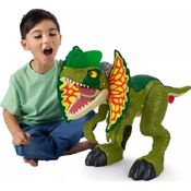 Imaginext Jurassic World Dilophosaurus Gigante 66 cm C/ Luz Som E Atira Disco – Fisher Price
