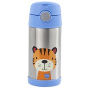Garrafinha Térmica Com Canudo 310ml Inox Tigre Clingo