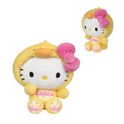 Pelúcia Hello Kitty Série Páscoa com Vestido de Patinho Sunny | Edição Especial Sanrio, Fofa e Perfeita para Presentear ou Decorar com Estilo