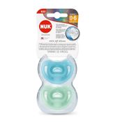 Chupeta Sensitive Silicone 0-6m Azul C/2 Nuk