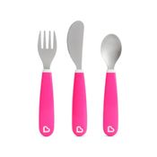 Talheres de Inox 3und Rosa Munchkin