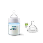 Mamadeira Classic 125ml +0m Azul + Bico Extra n.2  Philips Avent