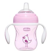 Copo Transition Cup 200ml +4m Rosa Chicco