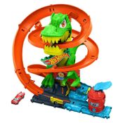 Hot Wheels City Pista T-Rex X Quartel de Bombeiros - Mattel