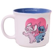 Caneca Tom 350Ml Stitch E Angel - Zonacriativa 10026385