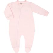 Macacão Longo Hug Com Zíper Rosa