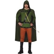 Fantasia Arqueiro Verde Adulto de Luxo Masculina Carnaval e Festa
