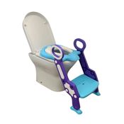 Assento Redutor Vaso Sanitário Com Degrau Azul E Roxo Love