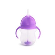 Copo Treinamento Click Lock C/Canudo 207ml +6m Roxo Munchkin