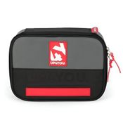 Estojo Box UP4YOU Cinza Com Faixa Vermelha Luxcel
