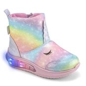 Bota Infantil de Luz Bibi Rosa com Arco-Íris Space Wave 3.0 1199070