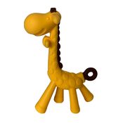 Mordedor Sensorial de Silicone Girafa Macio Amarelo Love
