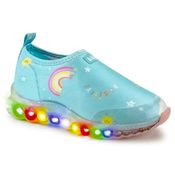 Tênis Infantil de Luz Bibi Roller Celebration Sky/Estampado 1079205
