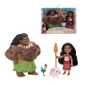 Boneca Moana e Maui Colecionável Sunny 4380 – Personagens Originais Disney para Brincar ou Presentear