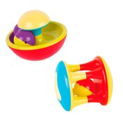 Kit Chocalho Infantil Pimpolho Bolinha Colorido