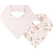 Kit Com 2 Babadores Hug Bandana Floresta Magia Rosa