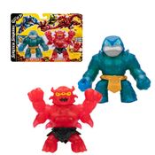 2 Bonecos Elásticos Goo Jit Zu Stretch Strikers 3959 Sir Thrashalot x RedBack – Super Flexíveis, Resistentes e Cheios de Ação