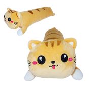 Pelúcia Almofada Mandy Fofy Toys Marrom | Macia, Fofinha e Ideal para Abraçar, Decorar e Presentear com Carinho